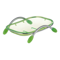 Мыльница настольная ZERIX LR333 (пластик зелёный) (ZX2702)