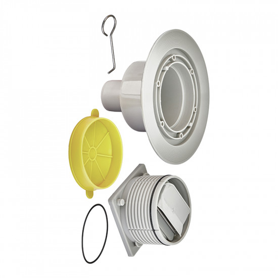 Душовий трап з нержавіючої сталі SUS304 Koer FD14-100x100-180 (прямий відвід) (AC0662)