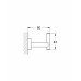 Гачок для халата Grohe Essentials Cube New (40511001)