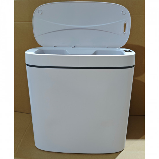 Відро для сміття сенсорне овальне Mixxus Flat-TC0109 White 9 л колір білий (MI7074)