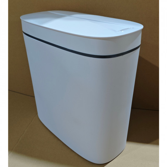 Відро для сміття сенсорне овальне Mixxus Flat-TC0109 White 9 л колір білий (MI7074)