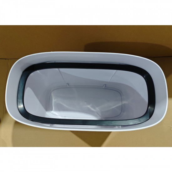 Відро для сміття сенсорне овальне Mixxus Flat-TC0109 White 9 л колір білий (MI7074)