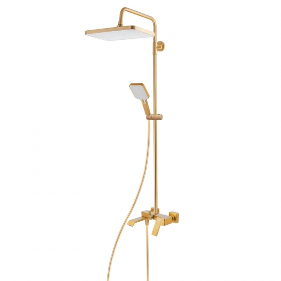 Душова колона зі змішувачем HAIBA GAUDI 009-J BRUSHED GOLD (HB9584)