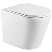 Унитаз напольный безободковый MIXXUS PREMIUM BEVEL-0701-T1 580х365х430mm, система смыва TORNADO 1.0