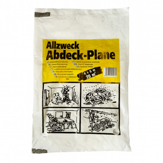 Защитная пленка Polax для ремонтных работ 7 мк, 4 м х 5 м (100-170)