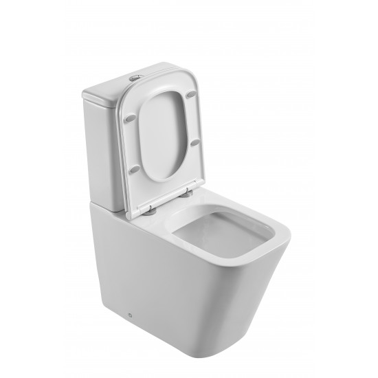 Унітаз-компакт Mixxus Premium Quadro-0401-R 610x365x825mm, система змиву RIMLESS (MP6457)