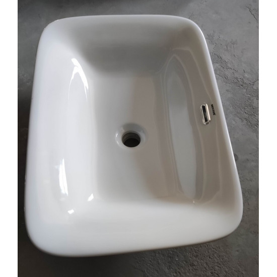 Раковина врізна на стільницю Mixxus Premium STYLE-1601 590х420х180mm з переливом (MP6570)