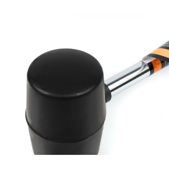 Киянка гумова чорна Polax, металева ручка, 450 г (39-001)