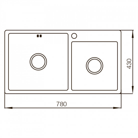 Мийка Mixxus MX7843-220x1.0-Satin (MX0564)