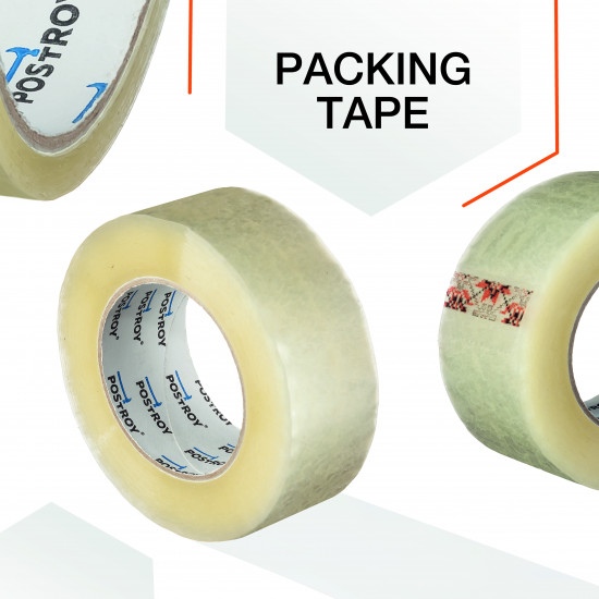 Клейка стрічка Polax скотч пакувальний 500 м x 45 мм (101-047)