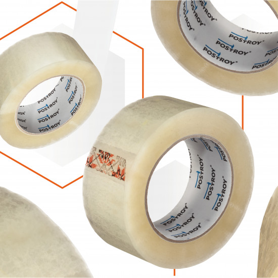 Клейка стрічка Polax скотч пакувальний 300 м x 45 мм (101-046)