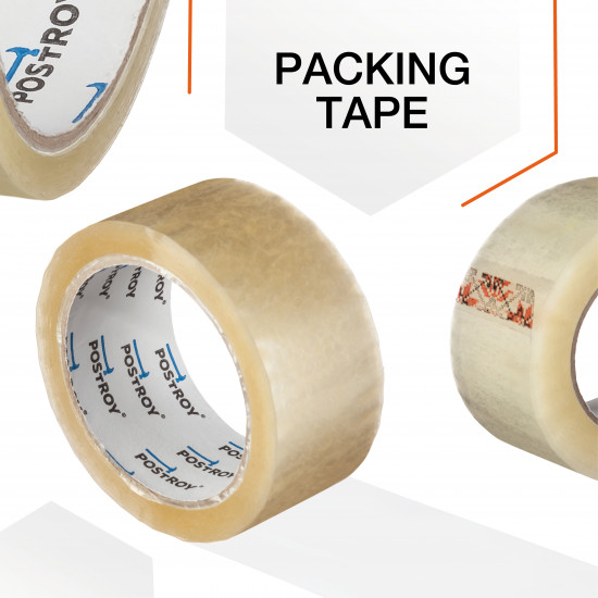 Клейка стрічка Polax скотч пакувальний 300 м x 45 мм (101-046)