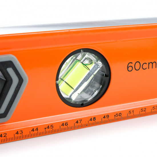 Рівень будівельний алюмінієвий посилений Polax 1000 мм 3 капсули (38-064)