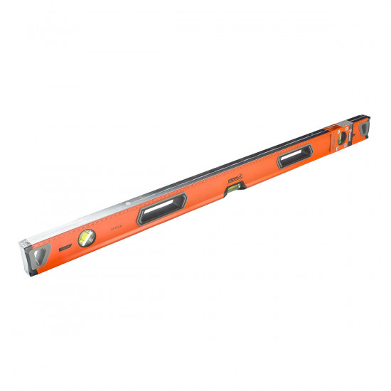 Рівень будівельний алюмінієвий посилений Polax 1000 мм 3 капсули (38-064)