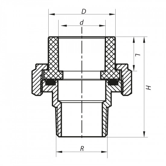 Згин-американка ЗР 32x1M PPR Koer K0137.PRO (KP0173)