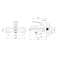 Змішувач для ванни Mixxus Premium MONE 009 EURO Graphite (MI6782)