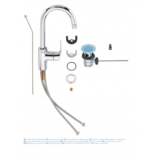 Смеситель для раковины L-размера Grohe Eurosmart (23537002)