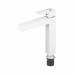 Смеситель для раковины Plamix Kubus-001 HIGH SET White (с подводкой) (PM0672)