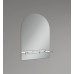 Зеркало настенное Zerix LAGUNA MRZ03-700x800x110 прямоугольное с дугообразным верхом и полкой (ZX562)