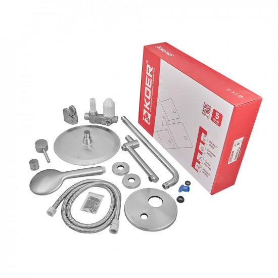 Вбудована душова система Koer KI-66018-02 (з нерж. сталі) (Колір нерж) (KR4794)