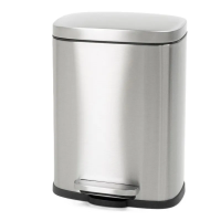 Відро для сміття з плавним закриттям прямокутне Mixxus Bevel-TC0105 SS Color 5л колір наржавійка (M