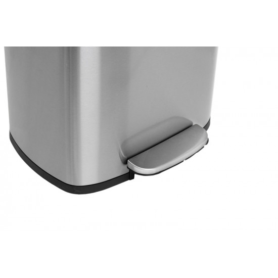 Відро для сміття з плавним закриттям прямокутне Mixxus Bevel-TC0105 SS Color 5л колір наржавійка (M