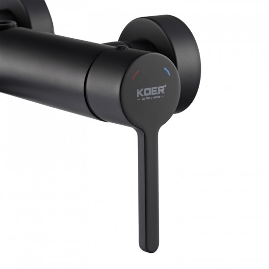 Душова колонна зі змішувачем Koer KB-56029-05 3 функції, колір чорний (KR5490)