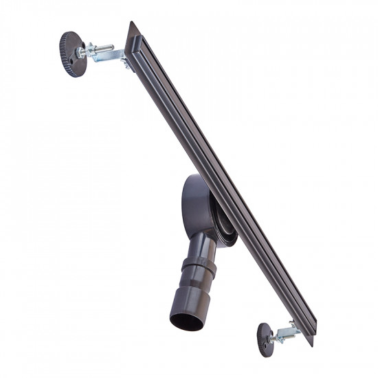 Душовий трап з нерж. сталі SUS304 Mixxus Drain-05-70-Slim Black (30x700 мм) (Чорний) (MI6170)