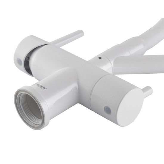 Кухонний змішувач з силік. виливом і вих. для питної води KOER KB-72006-03 (KR3381)