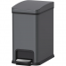 Ведро для мусора с плавным закрытием прямоугольное Koer TC-010108-07 8 л цвет графит (KR5591)