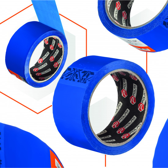 Клейка стрічка Polax скотч пакувальний, синій 45мм х 60м (101-112) Клейка стрічка Polax скотч пакувальний, синій 45мм х 60м (101-112)