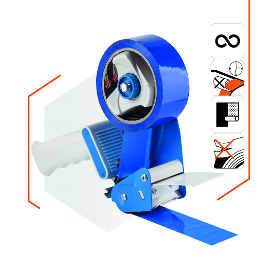 Клейка стрічка Polax скотч пакувальний, синій 45мм х 60м (101-112) Клейка стрічка Polax скотч пакувальний, синій 45мм х 60м (101-112)