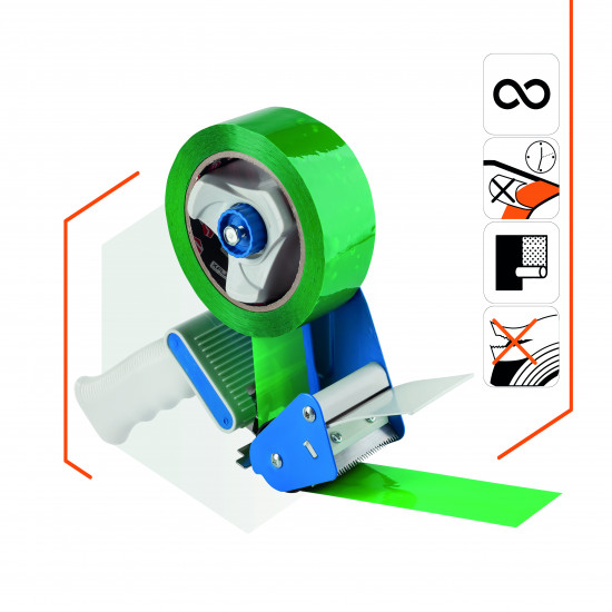 Клейка стрічка Polax скотч пакувальний, зелений 45мм х 200м (101-117) Клейка стрічка Polax скотч пакувальний, зелений 45мм х 200м (101-117)