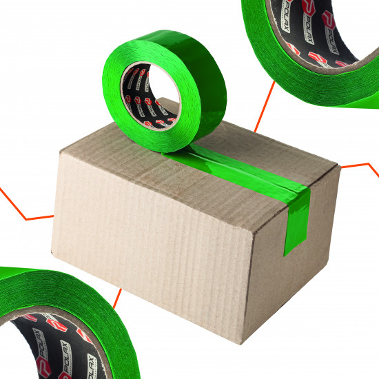 Клейка стрічка Polax скотч пакувальний, зелений 45мм х 200м (101-117) Клейка стрічка Polax скотч пакувальний, зелений 45мм х 200м (101-117)