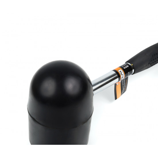 Киянка гумова чорна Polax, металева ручка, 1250 г (39-002)