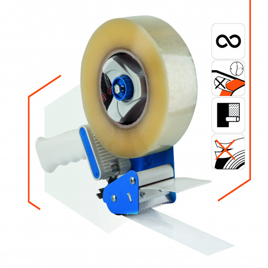 Клейка стрічка Polax скотч пакувальний прозорий 300 м x 45 мм (101-053)
