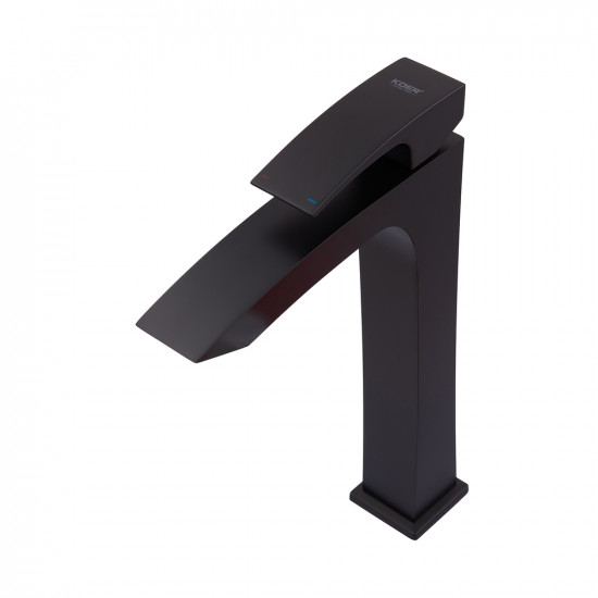 Змішувач для умивальника Koer KB-11007-05 високий (Колір чорний) (KR3441)