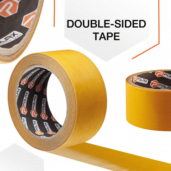 Скотч двосторонній Polax клейка стрічка на поліпропіленовій основі 50 мм х 25 м (101-003) Скотч двосторонній Polax клейка стрічка на поліпропіленовій основі 50 мм х 25 м (101-003)