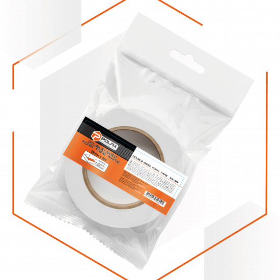 Скотч двосторонній Polax клейка стрічка на спіненій основі 15 мм х 5 м (101-029) Скотч двосторонній Polax клейка стрічка на спіненій основі 15 мм х 5 м (101-029)