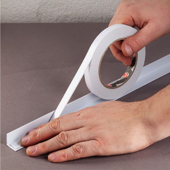 Скотч двосторонній Polax клейка стрічка на спіненій основі 19 мм х 5 м (101-030)