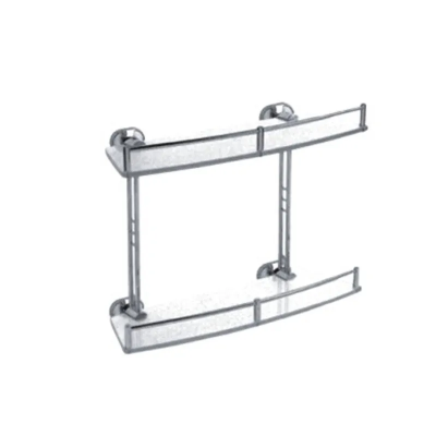 Полка стеклянная двухъярусная Haiba HB1920-2 (HB0485)