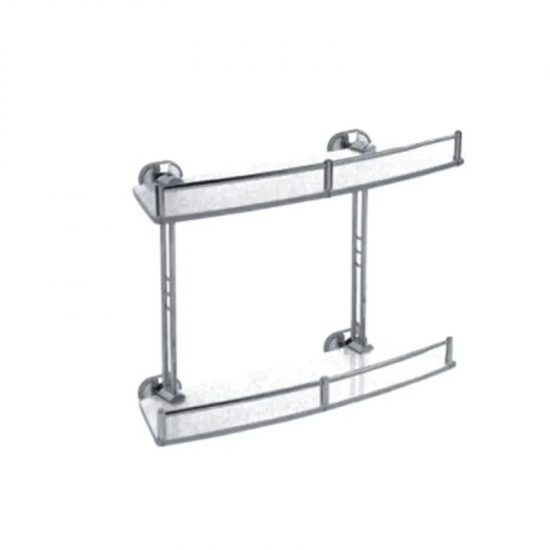 Полка стеклянная двухъярусная Haiba HB1920-2 (HB0485)