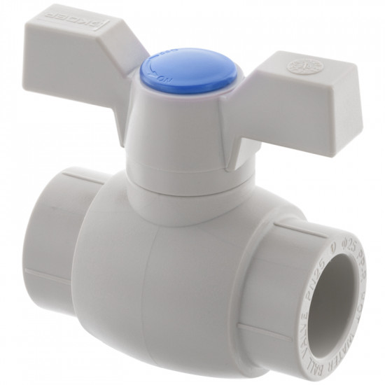 Кран шаровой PPR КШ Koer (бабочка) для горячей воды 25 (Koer K0182.PRO) (KP0235)