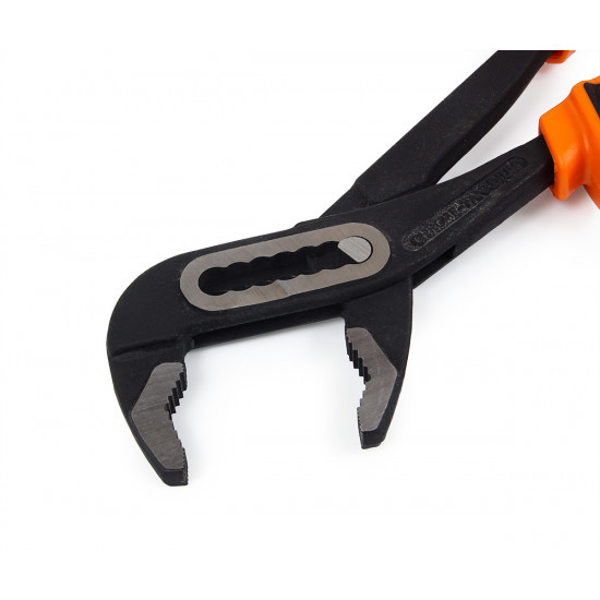 Ключ трубний Polax переставний, двокомпонентні ручки, 250 мм (44-004)