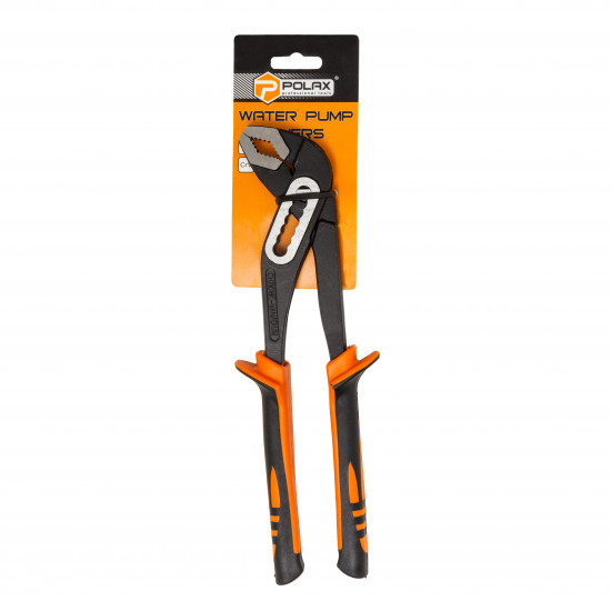 Ключ трубний Polax переставний, двокомпонентні ручки, 250 мм (44-004)