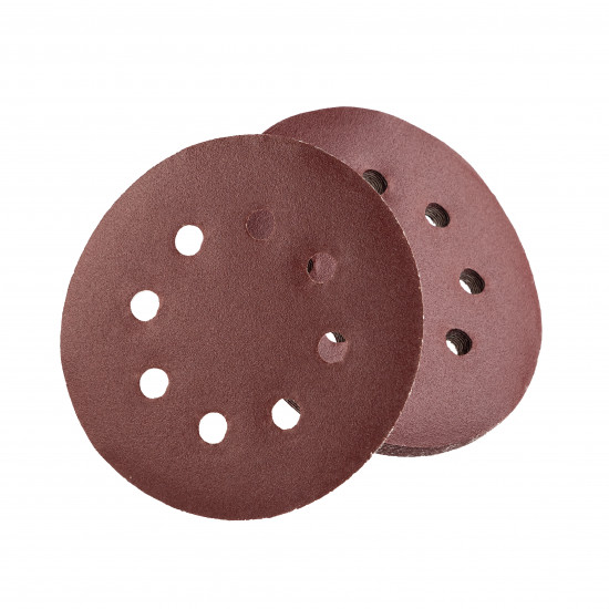 Шліфувальний круг Polax на липучці самозачіпній 125 мм, К220, з отворами (54-220)