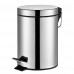 Ведро для мусора круглое Zerix Solo-TC0103 SS Цвет 3 л цвет нержавейка (ZX5895)