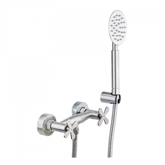 Змішувач для душ. кабіни з нерж. сталі SUS304 Zerix GTA-003 (ZX4836)