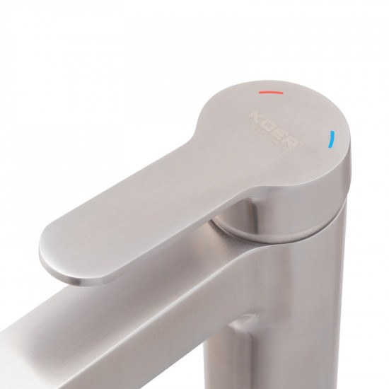 Змішувач для умивальника Koer KI-10016-02 (з нерж. сталі) (Колір нерж) (KR4789)