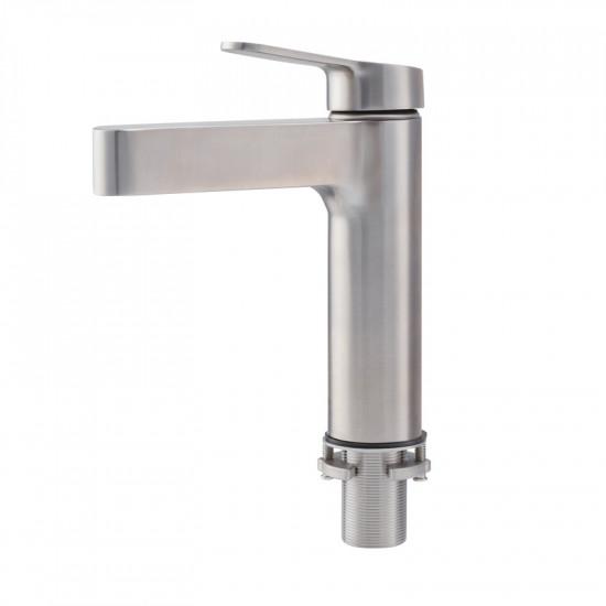 Змішувач для умивальника Koer KI-10016-02 (з нерж. сталі) (Колір нерж) (KR4789)